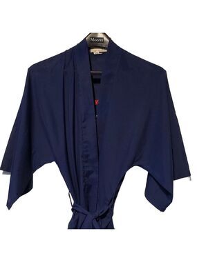 Men's Navy Kimono Robe